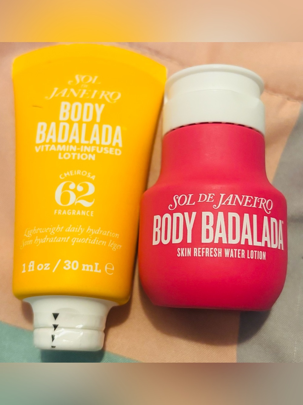 Sol de Janeiro Body Badalada Lotion Duo - Pink & Yellow